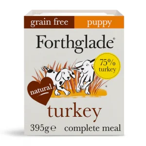 Forthglade complete meal grain free PUPPY TURKEY with butternut squash & vegetables natural wet dog food (395g)