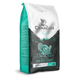 CANAGAN - DRY CAT FOOD DENTAL FREE RUN TURKEY FOR KITTENS & ADULTS 1.5kg