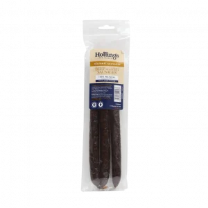 Hollings Gourmet Sausages Beef with Veg- pack of 3No