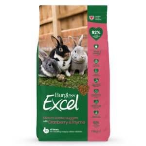 Burgess Excel Mature Rabbit Nuggets with Cranberry 1.5kg bag