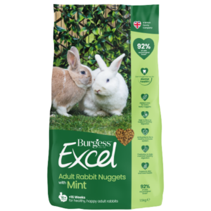 Burgess Excel Adult Rabbit Nuggets with Mint 1.5kg bag