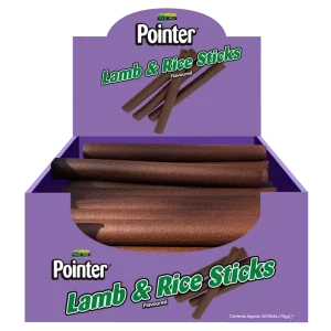 Pointer Lamb and Rice Sticks - SOLD IN BAG OF 5 x 70g STICKS